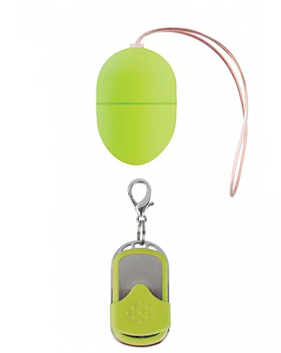 10 Speed Remote Vibrating Egg Small Green