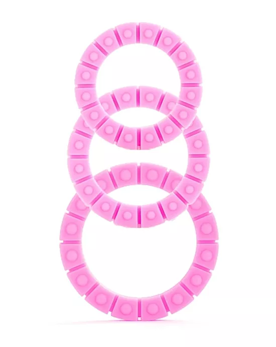 Silicone Love Wheel 3 Sizes Pink