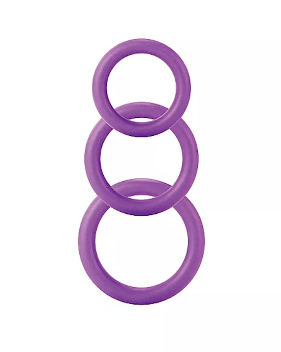 Twiddle Rings 3 Sizes Purple