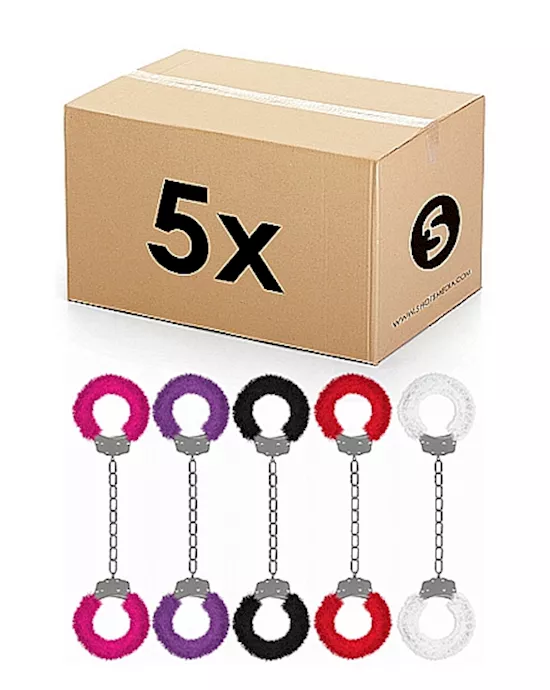 Furry Beginners Leg Cuffs 5pcs In One Pack
