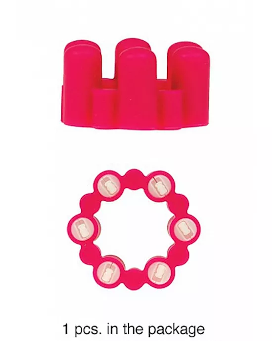 Sixshot Vibrating Ring Pink