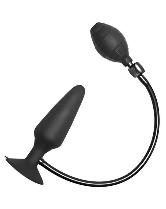 Inflatable Silicone Suction Cup Butt Plug