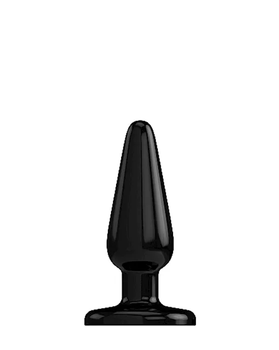 Bottom Line Buttplug Rubber Black 4 in Model 1