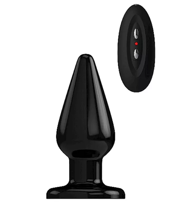Bottom Line Buttplug Rubber Black Vibrating 5 in Model 2