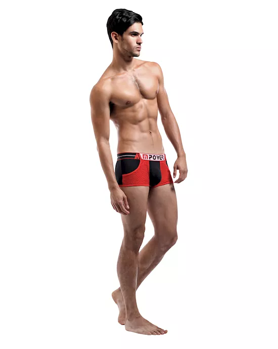 POCKET POOL PKT SHORT BK/RED