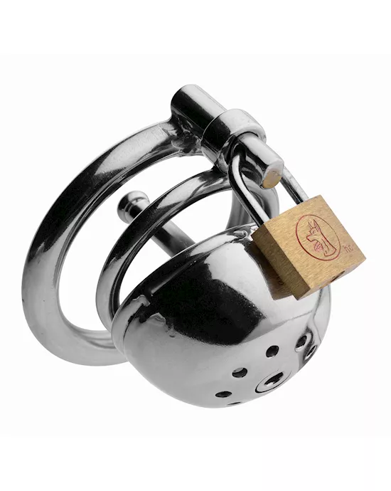 Solitary Plus Extreme Confinement Cage with Cum-Thru Plug