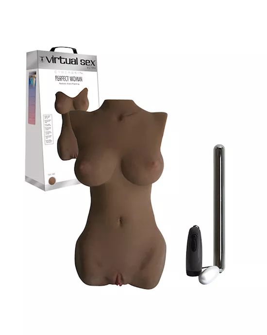 CyberSkin Virtual Sex Ultra Perfect Woman Realistic Erotic Plaything Dark