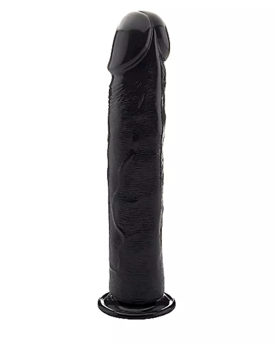 Realistic Cock 155 Inch No Scrotum Black