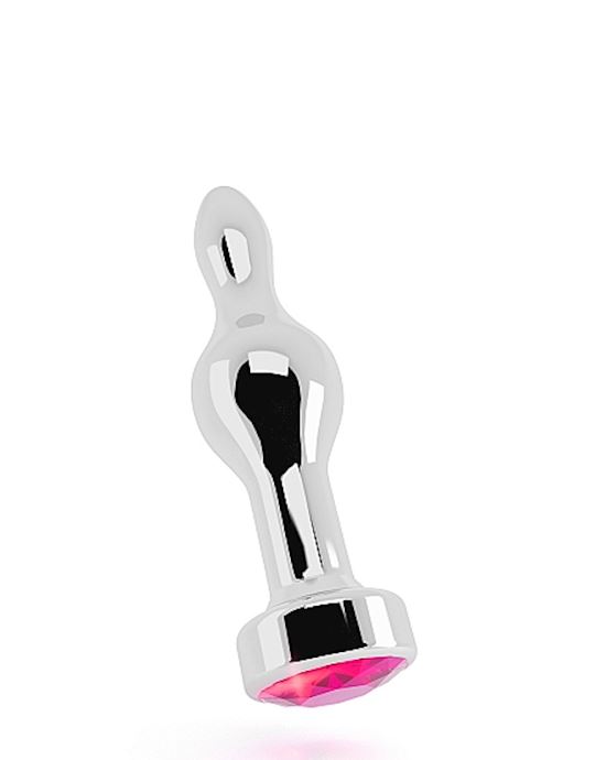 R8 Silver Plug 3.5 Inch Rose Red Sapphire