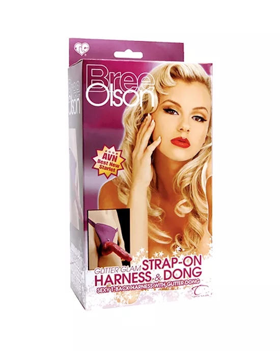 TLC Bree Olson Glitter Glam Strap-On Harness and Dong