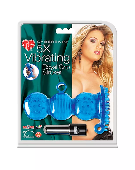 TLC CyberSkin 5X Vibrating Royal Grip Stroker
