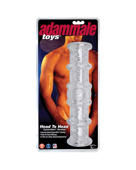 Adam Male Toys Head To Head CyberSkin Stroker