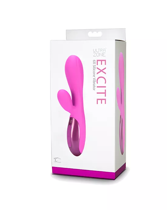 UltraZone Excite 6x Rabbit Style Silicone Vibe