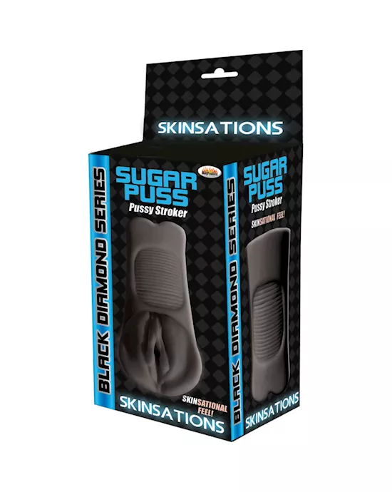 Skinsations Sugar Puss Pussy Stroker Black Diamond Series
