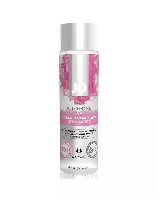 System JO Massage Glide Strawberry 120 ml