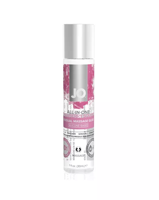System JO Massage Glide Strawberry 30 ml