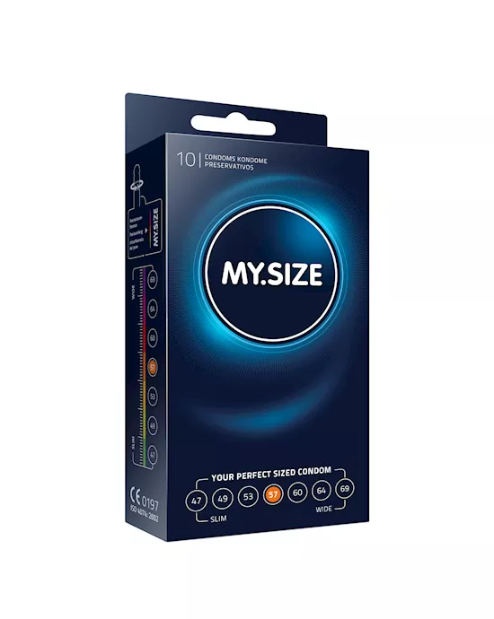 My Size Natural Latex Condom 57 Width 10 pcs