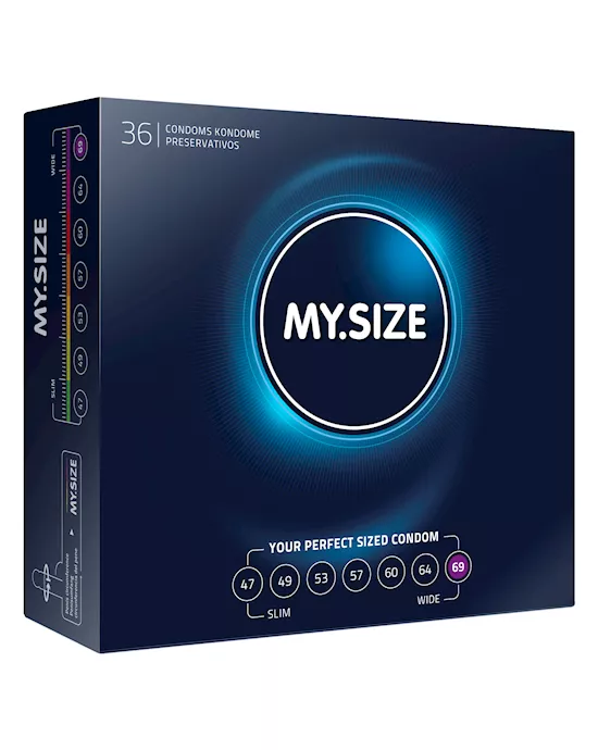 My Size Natural Latex Condom 69 Width 36 pcs