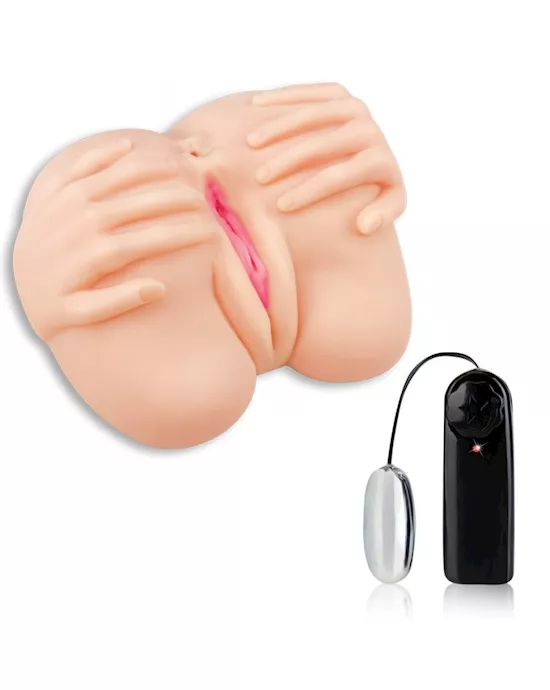 Vibrating Spread From Behind Pussy & Ass