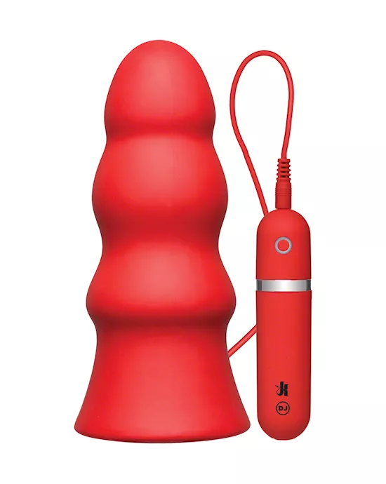 Vibrating Butt Plug Rippled 75inch