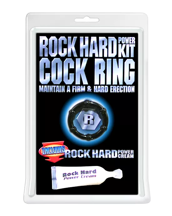ROCK HARD POWER KIT COCK RING BLACK