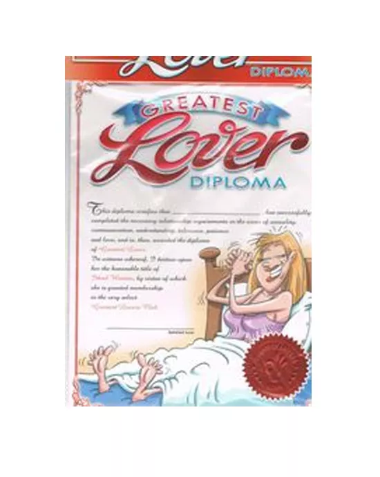 Greatest Lover Diploma For Her