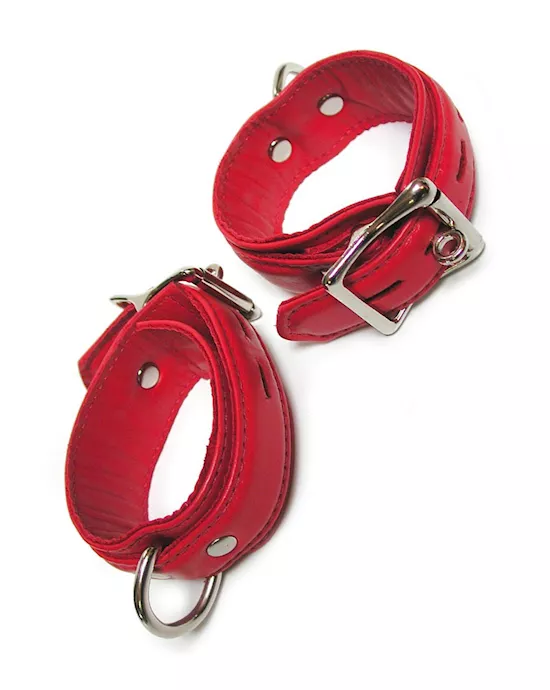 Premium Garment Leather Lined Locking Wrist Cuffs