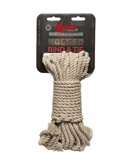 Doc Johnson x Kink Bind and Tie 50ft Hemp Bondage Rope