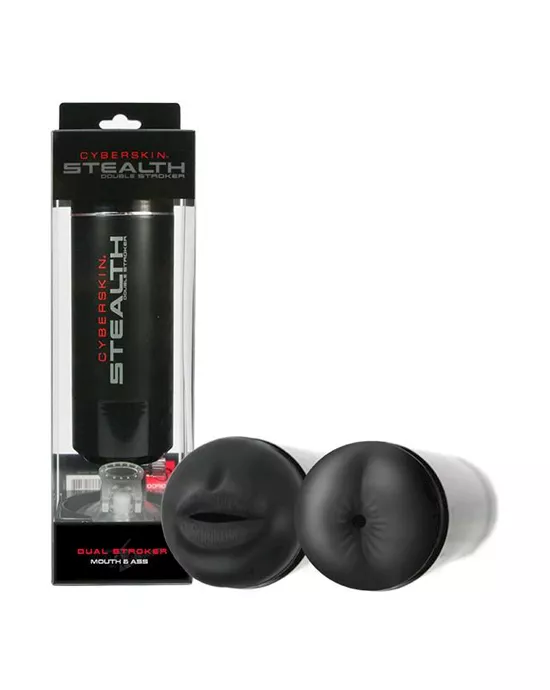 Cyberskin Stealth Double Stroker Mouth & Ass