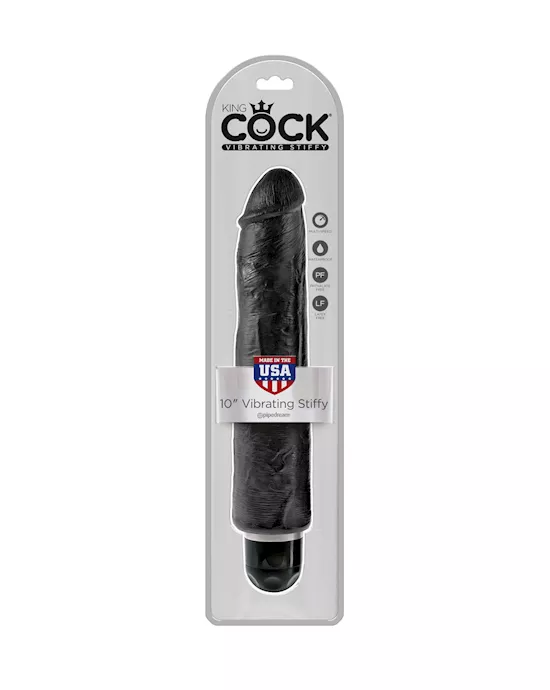 King Cock 10 in Vibrating Stiffy