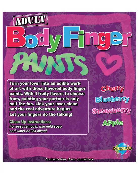 EDIBLE BODY PAINTS--ORIGINAL BOX