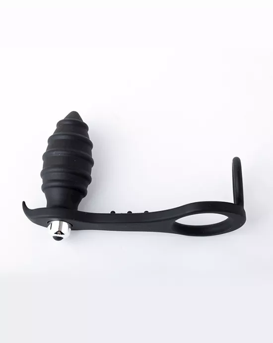 Double Duty Cock Ring and Anal Plug