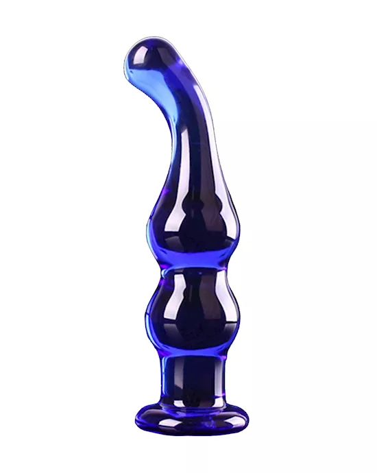 Curved Bulbous Glass Dildo