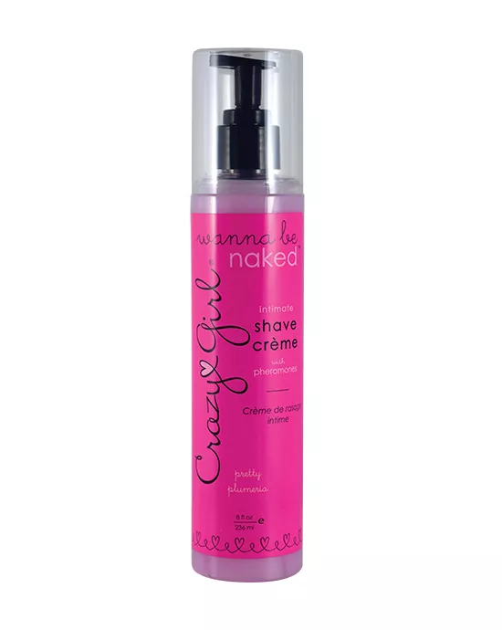 Crazy Girl Wanna Be Naked Intimate Shaving Creme Plumeria