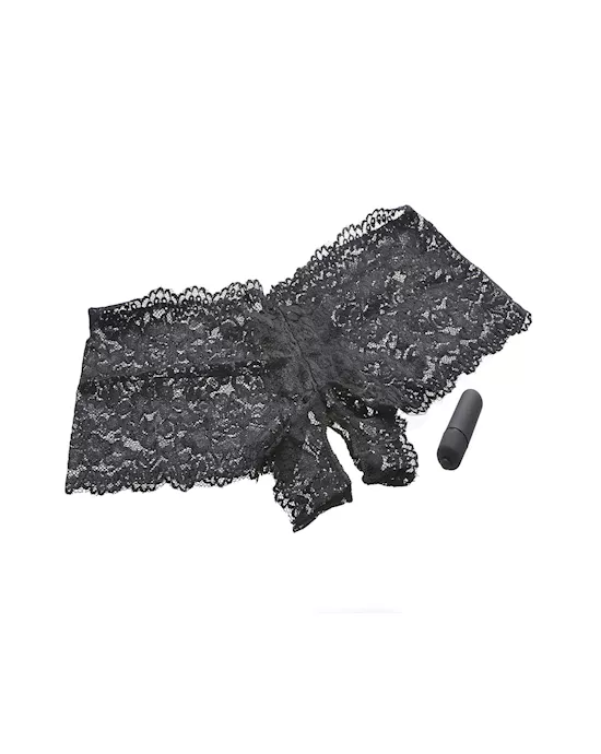 Adam & Eves Vibrating Crotchless Panty