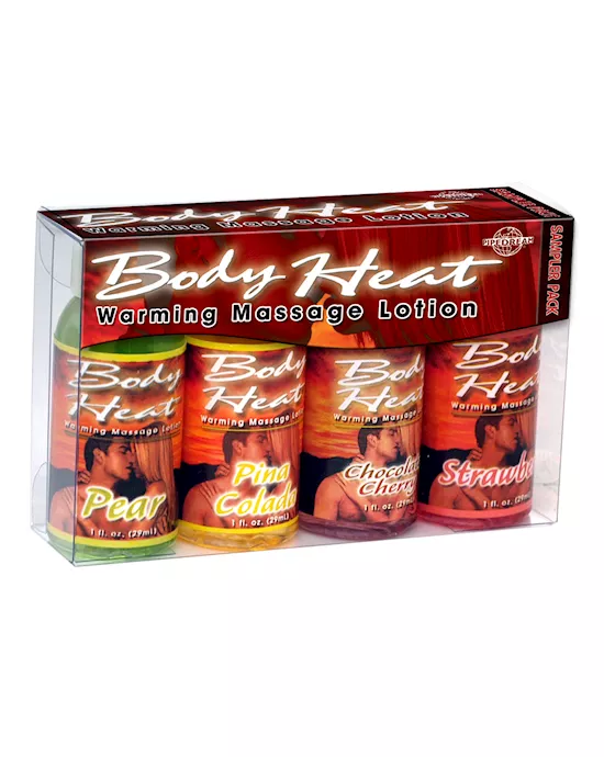 Body Heat Sampler Pack 4 1oz Bottles