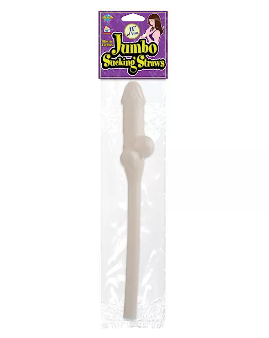11 INCH Jumbo Sucking Straw Glow in the Dark