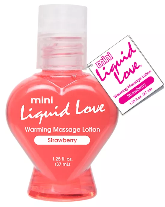 Liquid Love Warming Massage Oil 125 oz - Strawberry