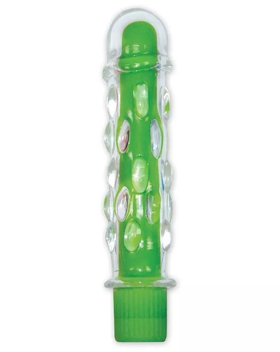 Neon Glass Vibrator Green