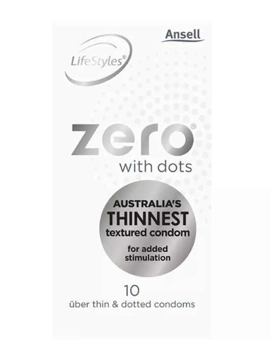 LifeStyles Healthcare Zero w Dots Uber Thin Condoms - 10pk