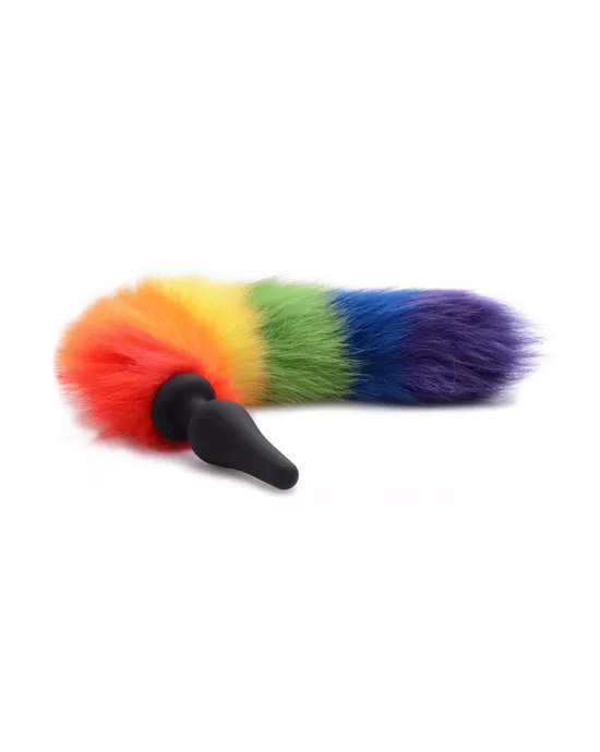 Rainbow Tail Silicone Anal Plug