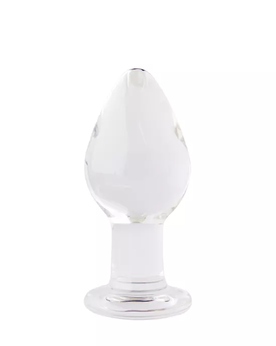 Rounded Glass Butt Plug