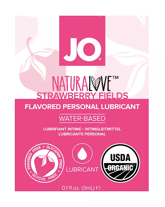 System Jo - Strawberry Flavoured Lubricant Sachet 3ml