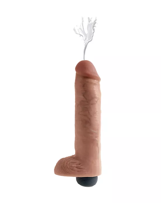 King Cock  10 Inch Squirting Dildo with Balls