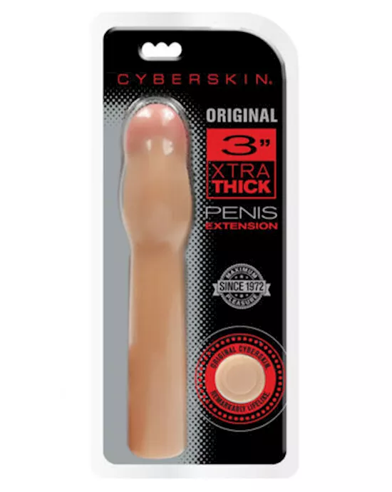 CyberSkin Original 3 Inch Xtra Thick Penis Extension Light