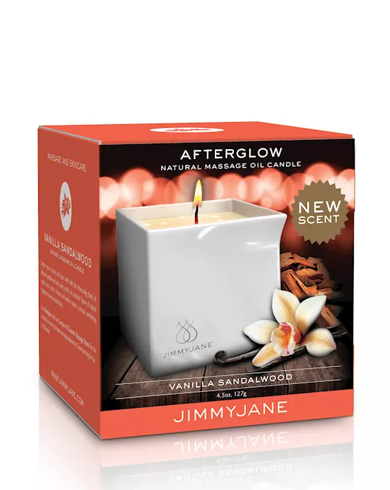 JimmyJane Afterglow Massage Oil Candle - Vanilla Sandalwood