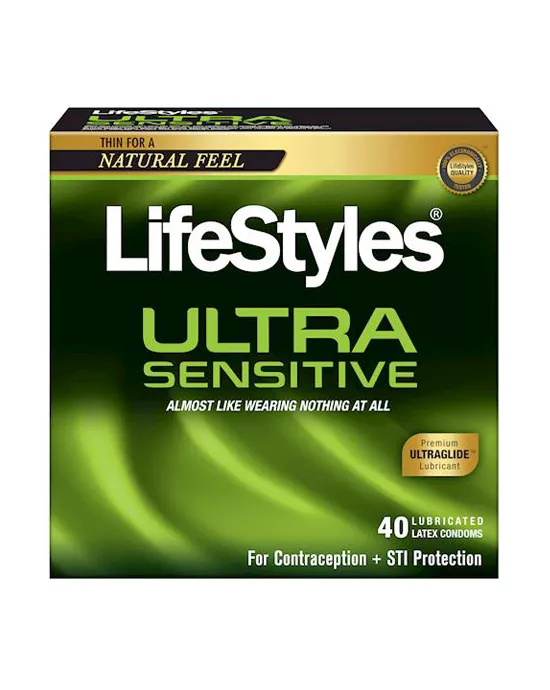 Lifestyles Ultra Sensitive Condoms 40 Pack