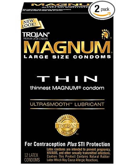 Trojan Magnum Thin - 12 Pack