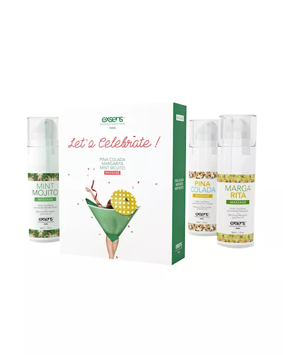 LET'S CELEBRATE! - Warming Massage Oil Set