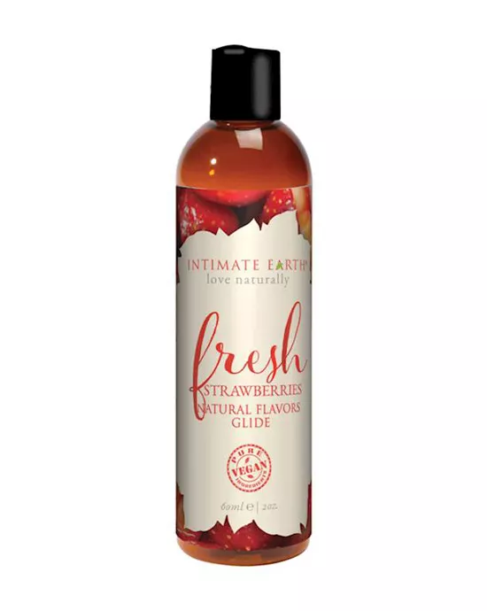 Intimate Earth Natural Flavours Glide - Strawberry